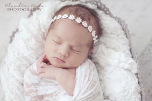 Satin flowers with diamante headband