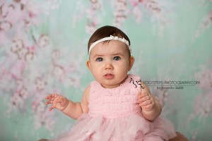 Off white headband with three lace bows decorated with pearl and stones
