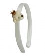 Teddy bear on ivory alice band