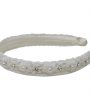 Lace and pearl trim with Swarovski crystals on a ivory alice band